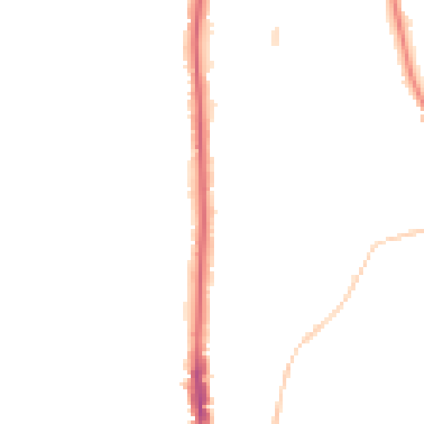 Night-time road noise heatmap for NE9 5AJ