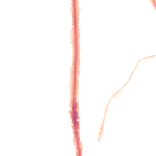 Night-time road noise heatmap for NE9 5AL