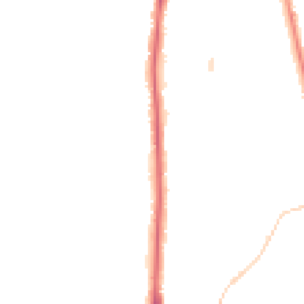 Night-time road noise heatmap for NE9 5AP