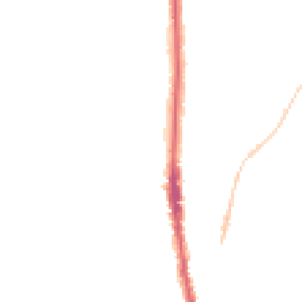 Night-time road noise heatmap for NE9 5AR