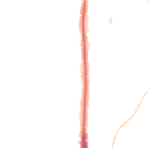 Night-time road noise heatmap for NE9 5AS