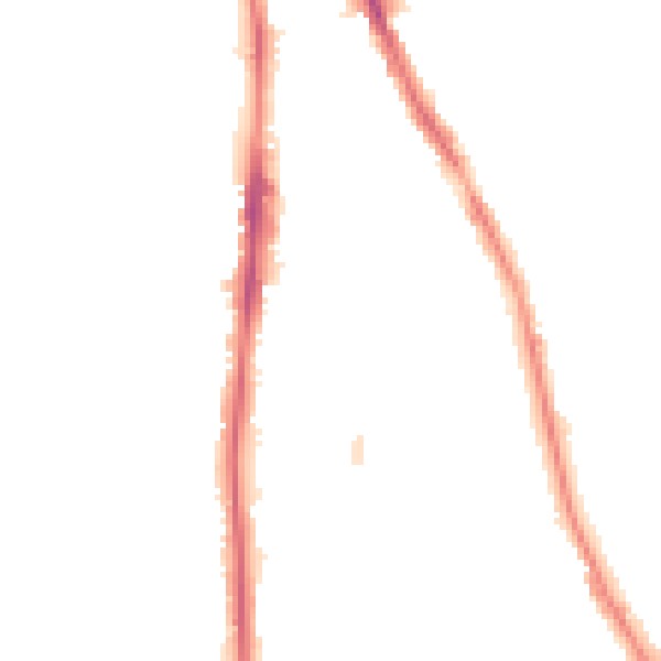 Night-time road noise heatmap for NE9 5BA