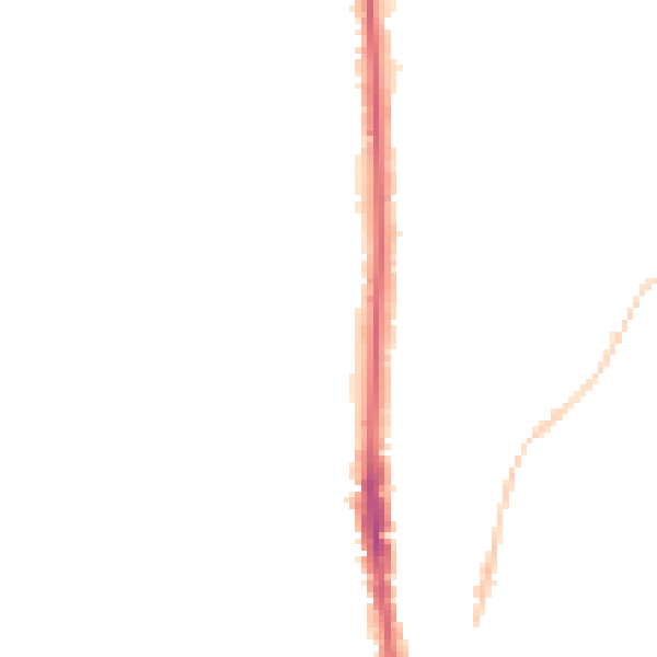 Night-time road noise heatmap for NE9 5BF
