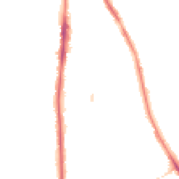 Night-time road noise heatmap for NE9 5DB