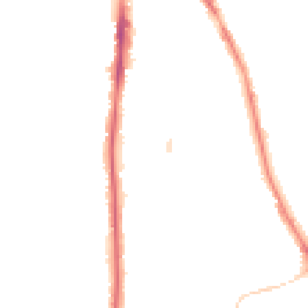 Night-time road noise heatmap for NE9 5DD