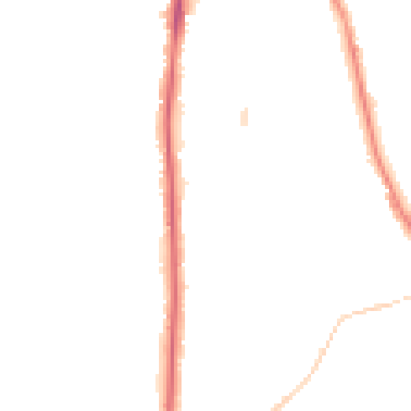 Night-time road noise heatmap for NE9 5DL