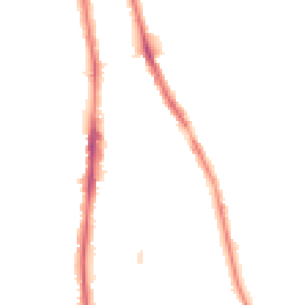 Night-time road noise heatmap for NE9 5DT