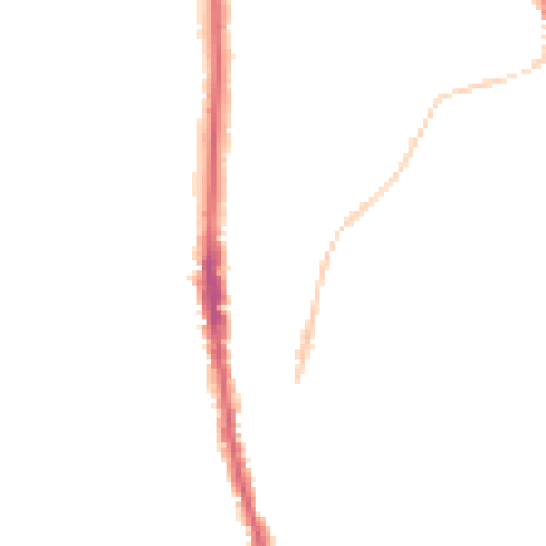 Night-time road noise heatmap for NE9 5ES