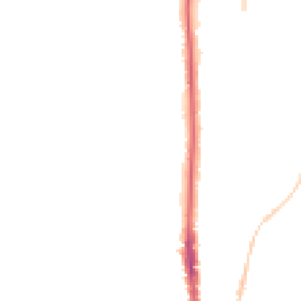 Night-time road noise heatmap for NE9 5FD