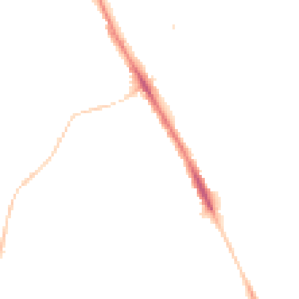 Night-time road noise heatmap for NE9 5FE