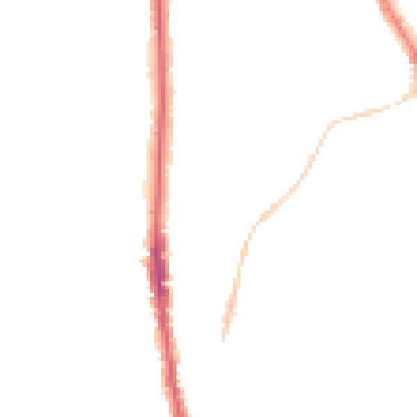 Night-time road noise heatmap for NE9 5HD