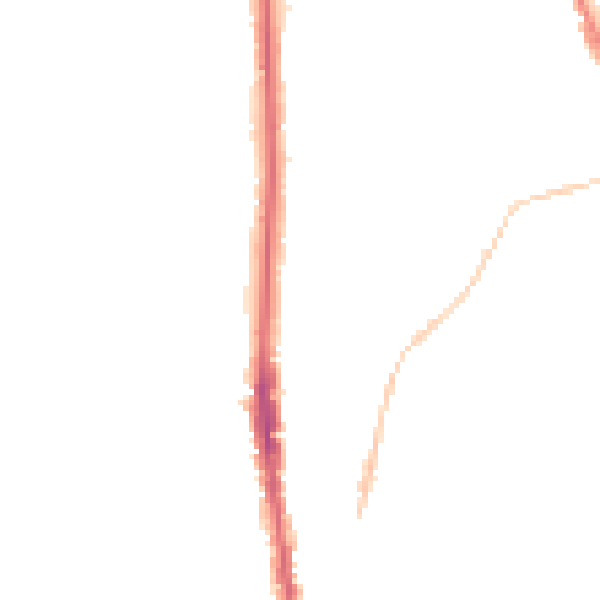 Night-time road noise heatmap for NE9 5HL