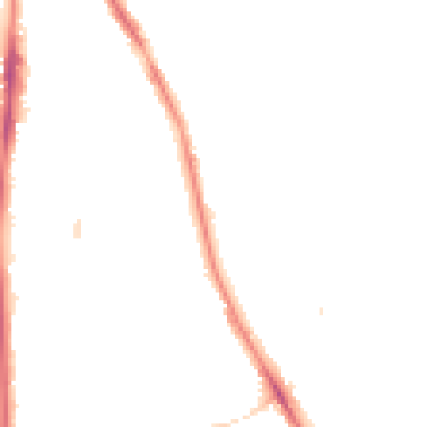Night-time road noise heatmap for NE9 5JN