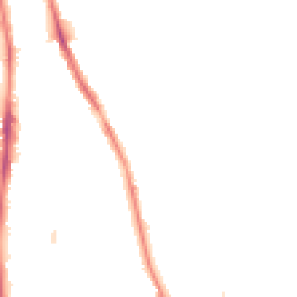 Night-time road noise heatmap for NE9 5LL