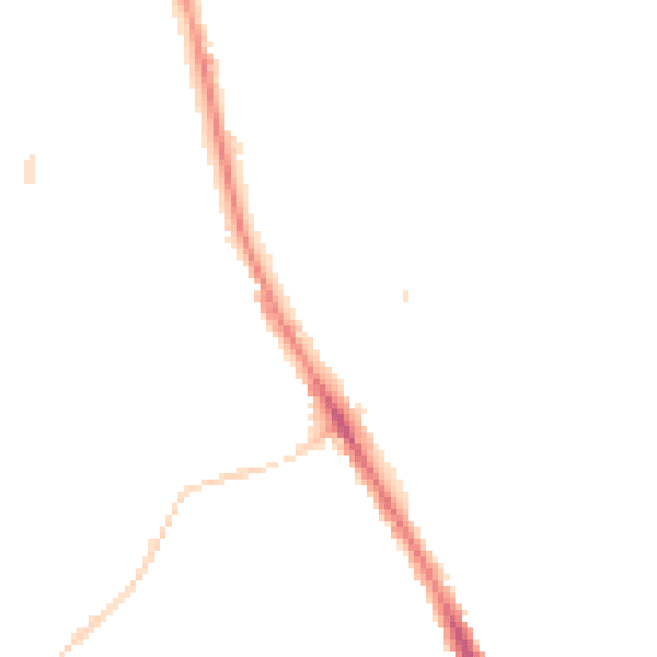 Night-time road noise heatmap for NE9 5QW