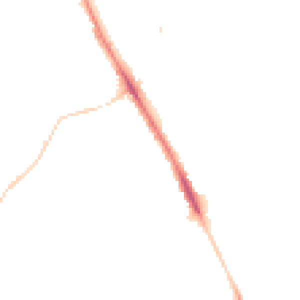 Night-time road noise heatmap for NE9 5RG