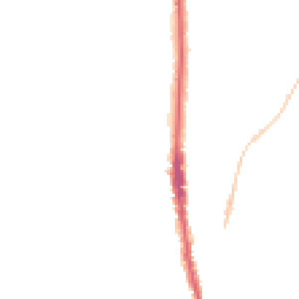 Night-time road noise heatmap for NE9 5RZ