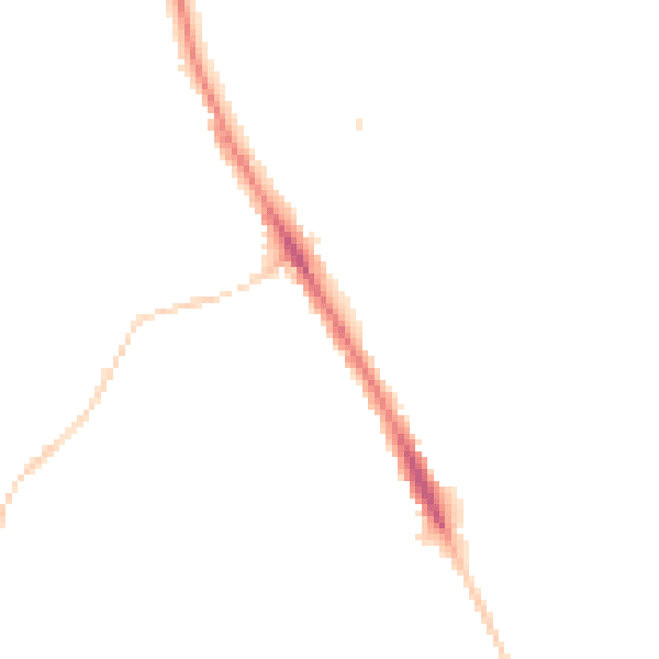 Night-time road noise heatmap for NE9 5SD