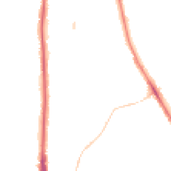 Night-time road noise heatmap for NE9 5UB