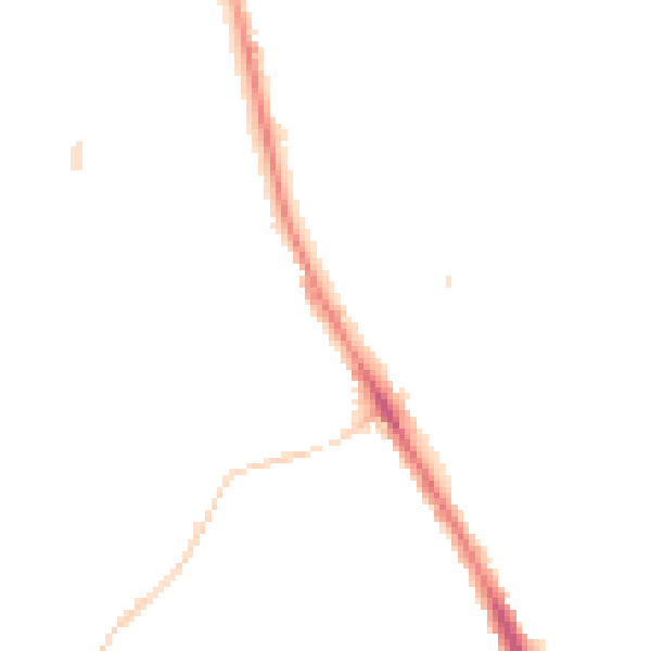 Night-time road noise heatmap for NE9 5UE