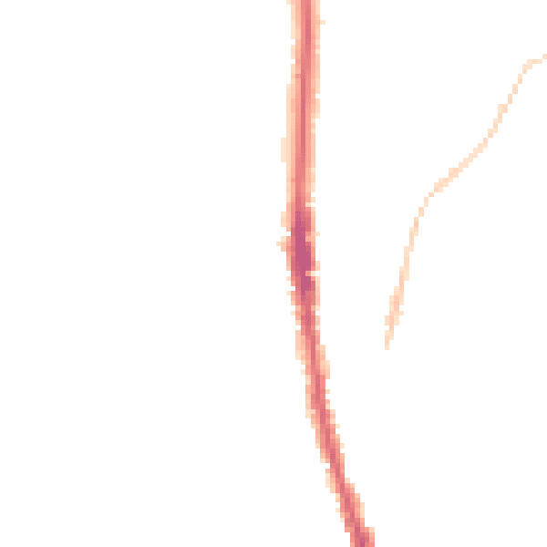 Night-time road noise heatmap for NE9 6BX