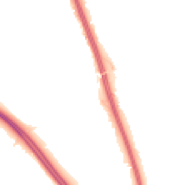 Night-time road noise heatmap for NE9 6LW