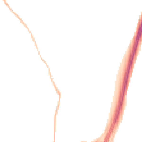 Night-time road noise heatmap for NE9 7PE