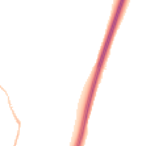 Night-time road noise heatmap for NE9 7PT