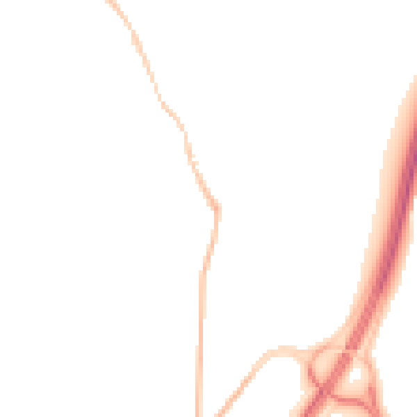 Night-time road noise heatmap for NE9 7SB