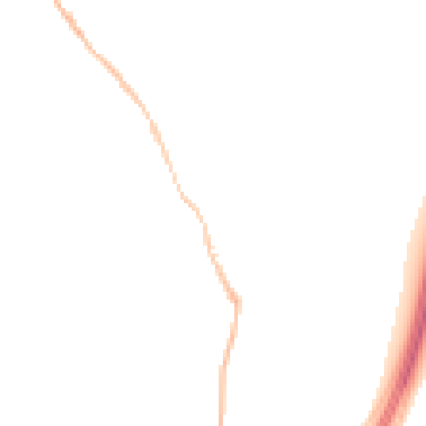 Night-time road noise heatmap for NE9 7SN