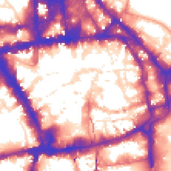 Daytime road noise heatmap for NG1 2HG