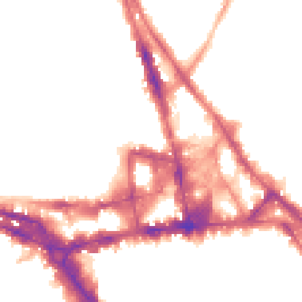 Night-time road noise heatmap for NG1 4AH