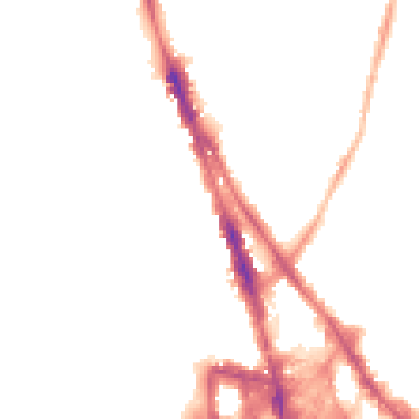 Night-time road noise heatmap for NG1 4EF