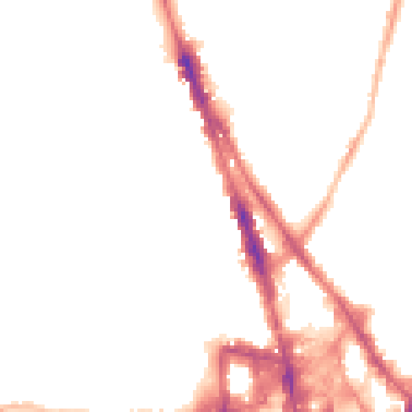 Night-time road noise heatmap for NG1 4GT