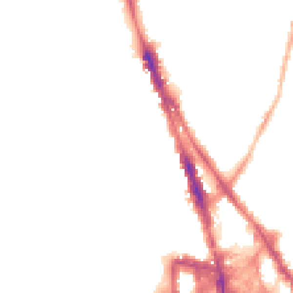 Night-time road noise heatmap for NG1 4GU