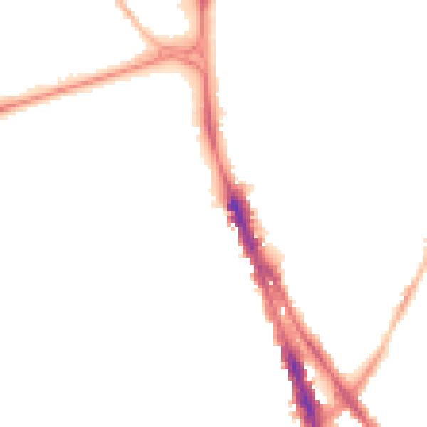 Night-time road noise heatmap for NG1 4HJ