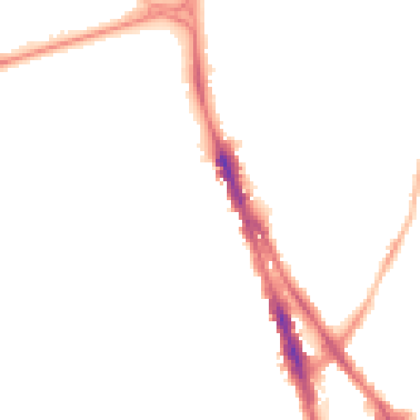 Night-time road noise heatmap for NG1 4HL