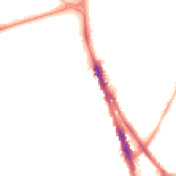 Night-time road noise heatmap for NG1 4HN