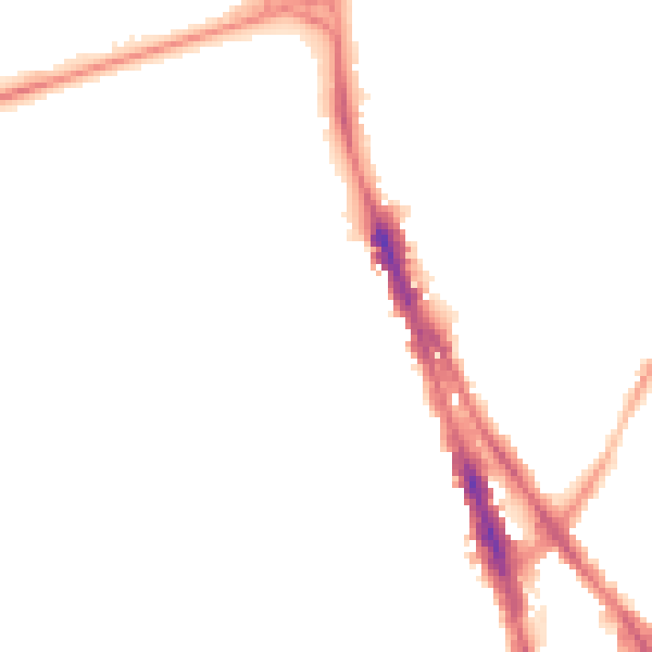 Night-time road noise heatmap for NG1 4HQ