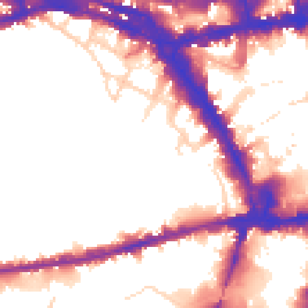 Daytime road noise heatmap for NG1 6FX