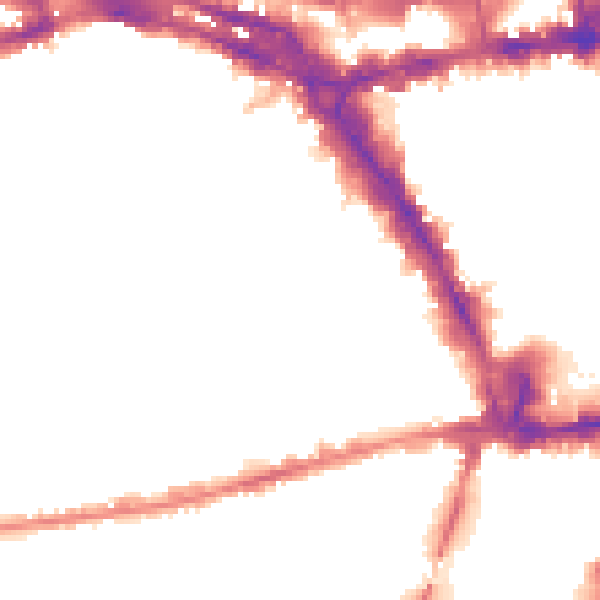 Night-time road noise heatmap for NG1 6FX