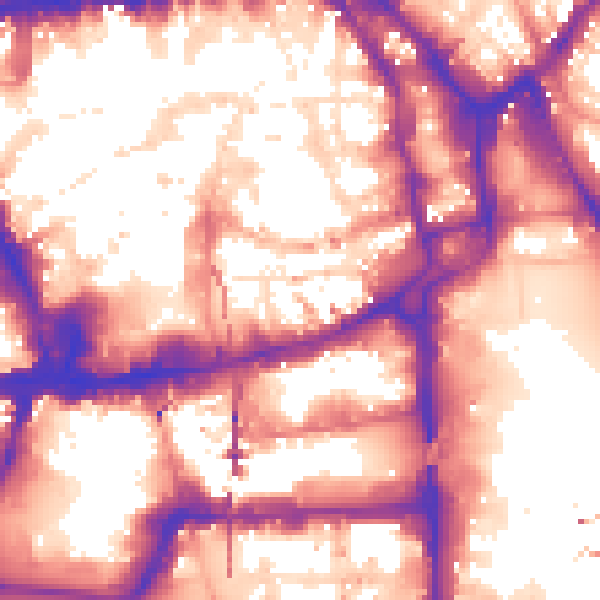 Daytime road noise heatmap for NG1 7JF