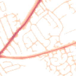 Daytime road noise heatmap for NG10 1AE