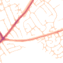 Daytime road noise heatmap for NG10 1AH