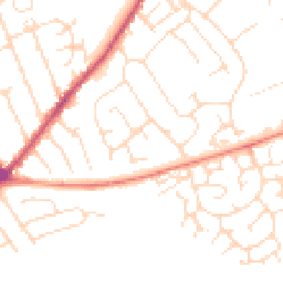 Daytime road noise heatmap for NG10 1AJ