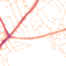 Daytime road noise heatmap for NG10 1AN