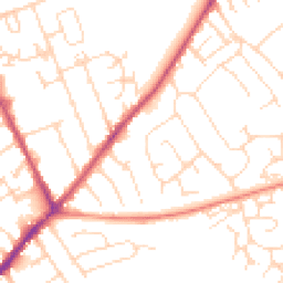 Daytime road noise heatmap for NG10 1AP