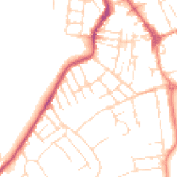 Daytime road noise heatmap for NG10 1AT