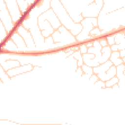 Daytime road noise heatmap for NG10 1AU