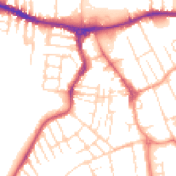 Daytime road noise heatmap for NG10 1AY